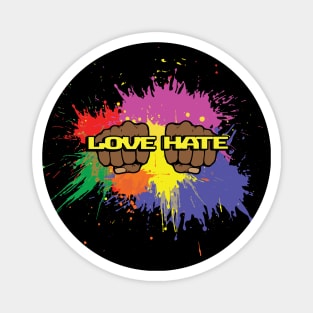 Love Hate Rings Magnet